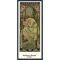 Amazon.co.jp: ポスター アルフォンス ミュシャ 夜の安らぎ 額装品